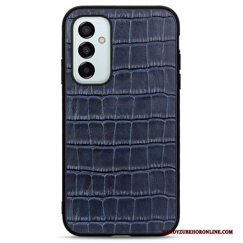 Hülle Für Samsung Galaxy M23 5G Echtes Leder Mit Krokodilstruktur