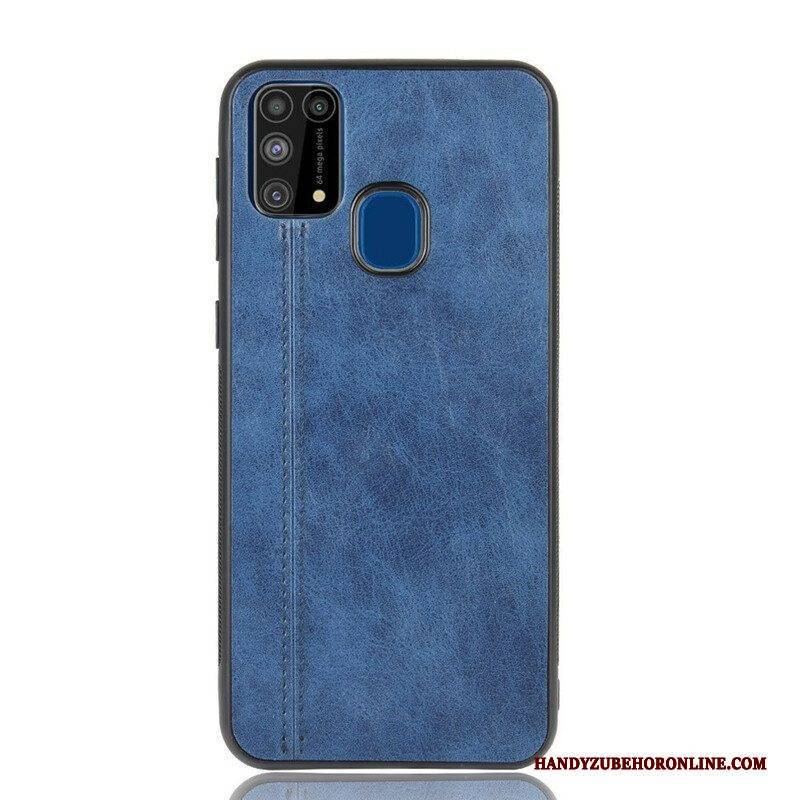 Hülle Für Samsung Galaxy M31 Couture-ledereffekt