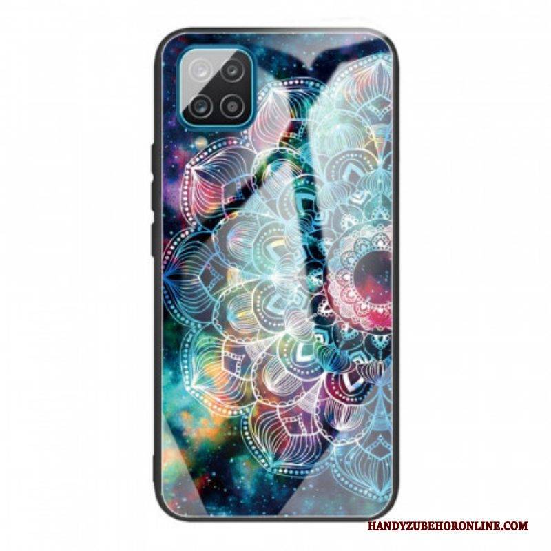 Hülle Für Samsung Galaxy M32 Mandala-gehärtetes Glas