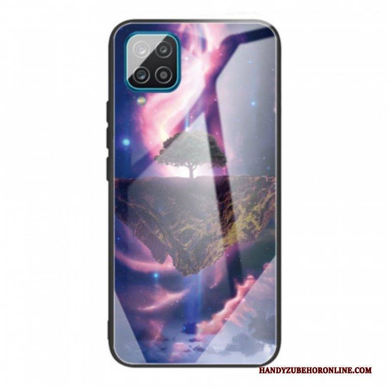 Hülle Für Samsung Galaxy M32 Weltenbaum Aus Gehärtetem Glas