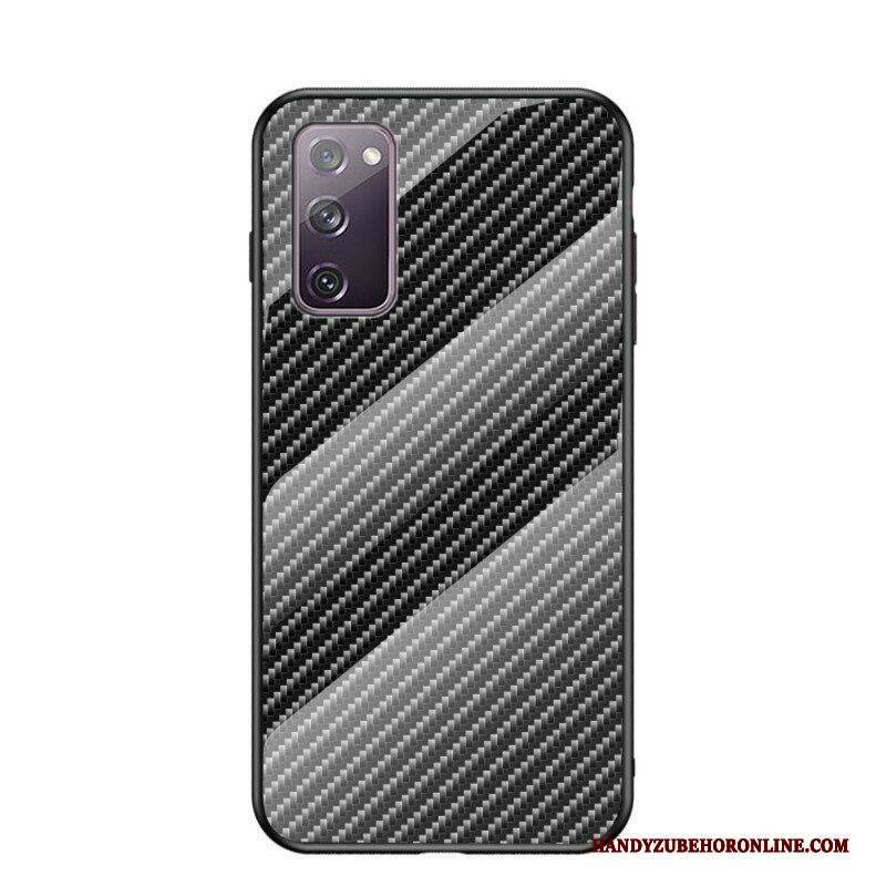 Hülle Für Samsung Galaxy S20 FE Gehärtetes Kohlefaserglas
