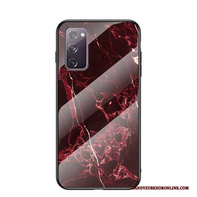 Hülle Für Samsung Galaxy S20 FE Premium-farbiges Gehärtetes Glas