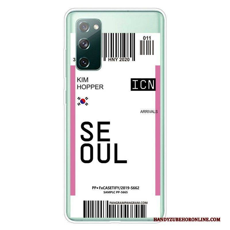 Hülle Für Samsung Galaxy S20 FE Seoul-bordkarte