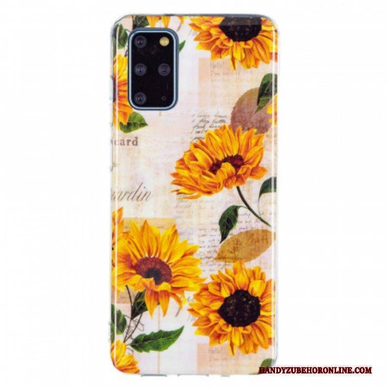 Hülle Für Samsung Galaxy S20 Plus / S20 Plus 5G Fluoreszierende Sonnenblumen