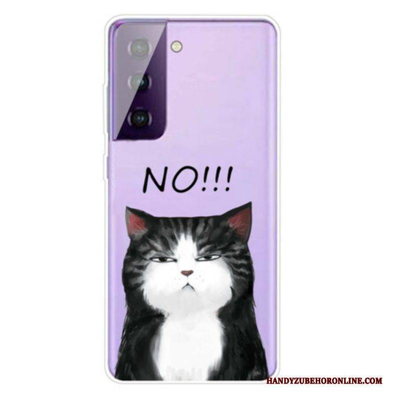 Hülle Für Samsung Galaxy S21 5G Die Katze. Die Nein Sagt