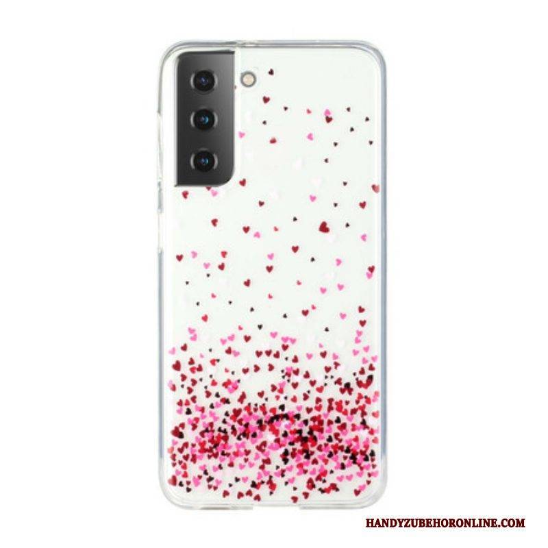 Hülle Für Samsung Galaxy S21 5G Nahtlose Mehrere Herzen