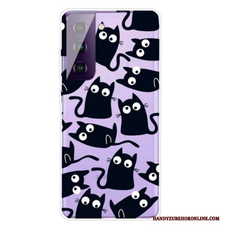 Hülle Für Samsung Galaxy S21 5G Schwarze Mäuse