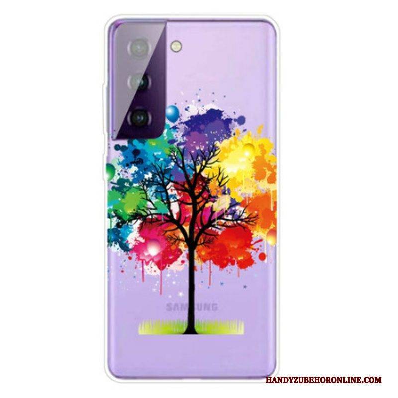 Hülle Für Samsung Galaxy S21 FE Aquarellbaum