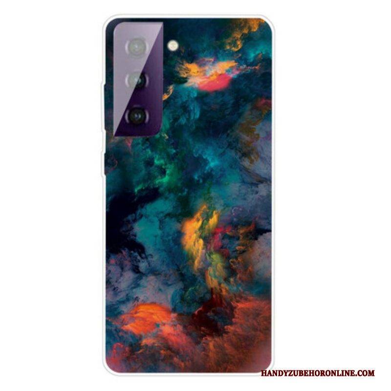 Hülle Für Samsung Galaxy S21 FE Bunte Wolken