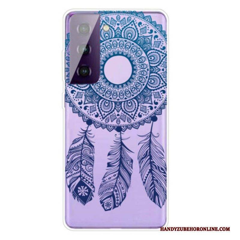 Hülle Für Samsung Galaxy S21 FE Einzelnes Blumenmandala