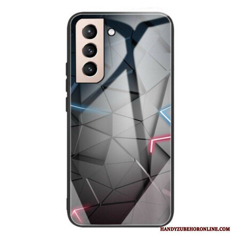 Hülle Für Samsung Galaxy S21 FE Geometrie Aus Gehärtetem Glas