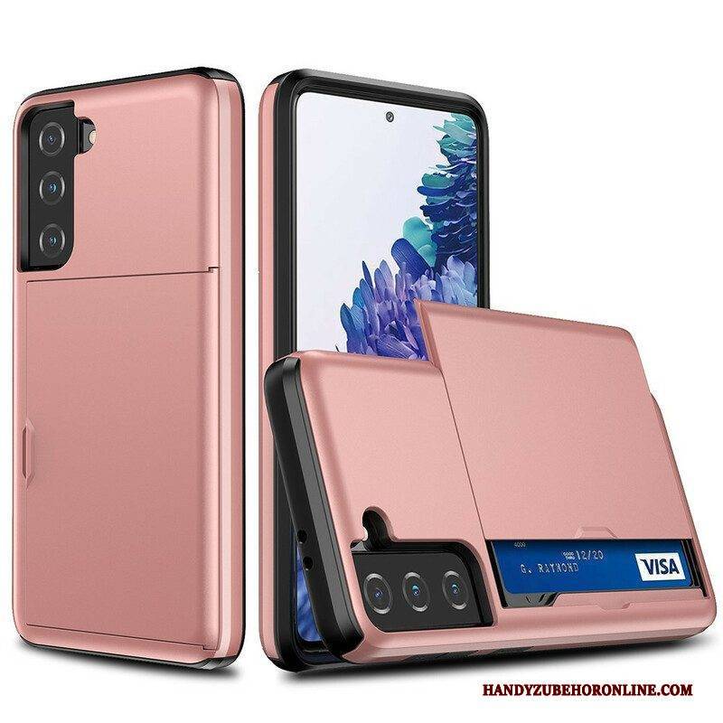 Hülle Für Samsung Galaxy S21 FE Kartenhalter Mit Reißverschluss