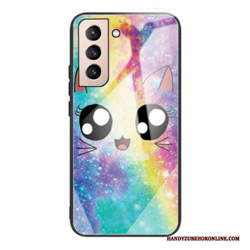 Hülle Für Samsung Galaxy S21 FE Kat. Aus Gehärtetem Glas