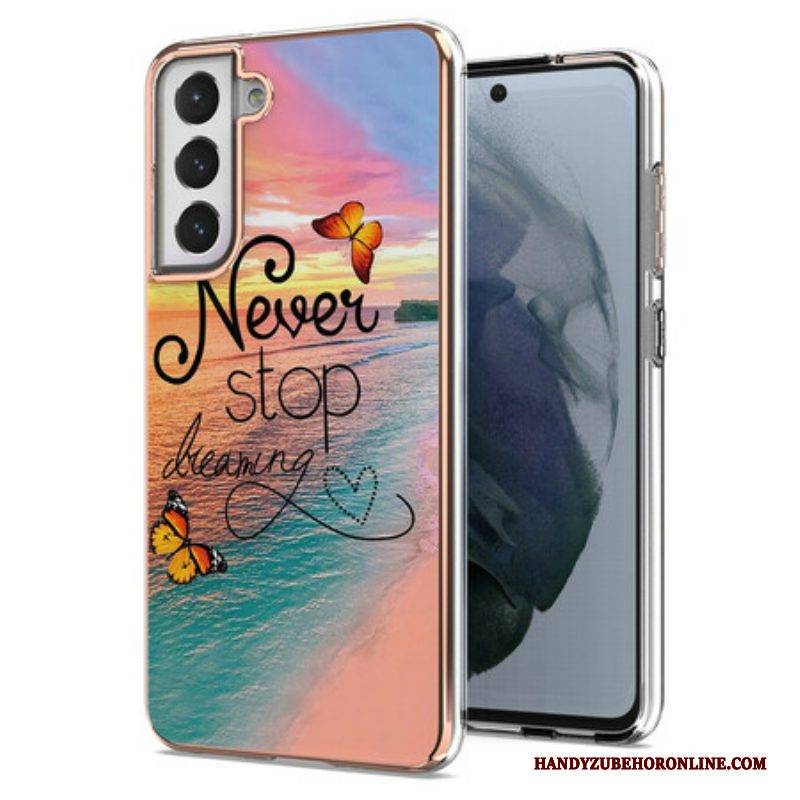 Hülle Für Samsung Galaxy S21 FE Träume Niemals Von Schmetterlingen