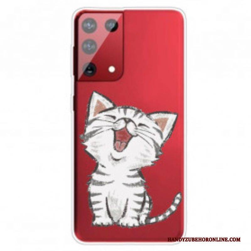 Hülle Für Samsung Galaxy S21 Ultra 5G Liebenswerte Katze