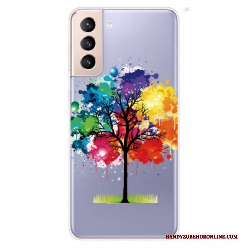 Hülle Für Samsung Galaxy S22 5G Nahtloser Aquarellbaum