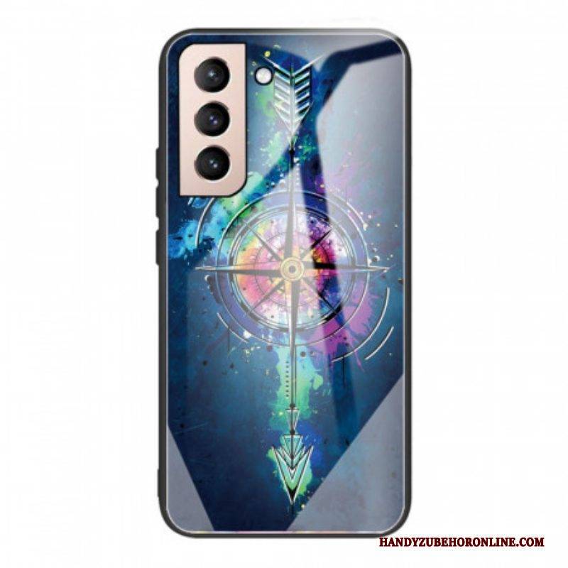 Hülle Für Samsung Galaxy S22 5G Pfeil Aus Gehärtetem Glas