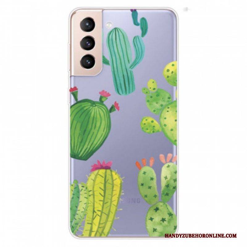 Hülle Für Samsung Galaxy S22 Plus 5G Aquarellkakteen
