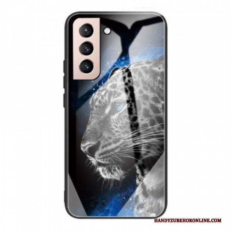 Hülle Für Samsung Galaxy S22 Plus 5G Katzengesicht Aus Gehärtetem Glas