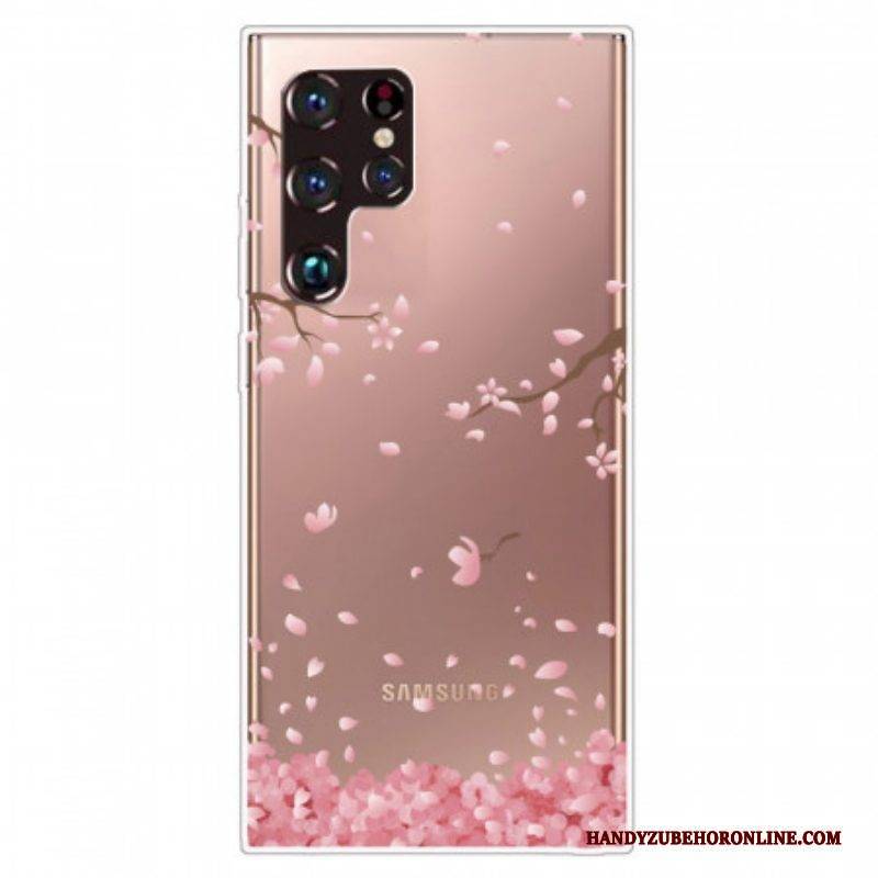 Hülle Für Samsung Galaxy S22 Ultra 5G Blühende Zweige