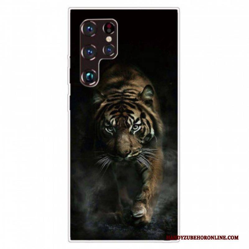 Hülle Für Samsung Galaxy S22 Ultra 5G Flexibler Tiger