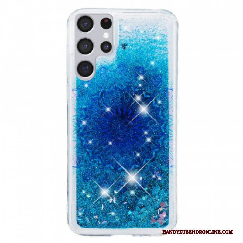 Hülle Für Samsung Galaxy S22 Ultra 5G Glitzer-mandala
