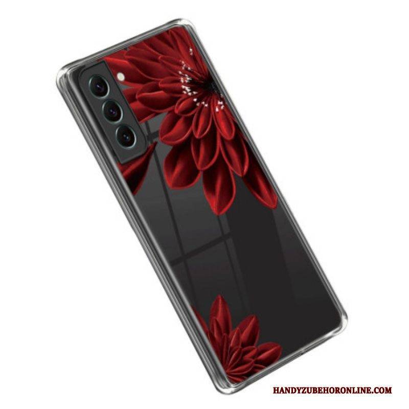 Hülle Für Samsung Galaxy S23 5G Nahtlose Rote Blume