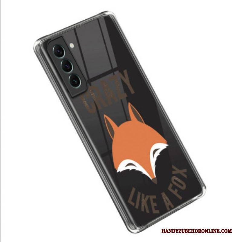 Hülle Für Samsung Galaxy S23 5G Transparent. Verrückt Wie Ein Fuchs