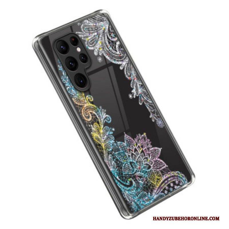 Hülle Für Samsung Galaxy S23 Ultra 5G Nahtloses Spitzen-mandala