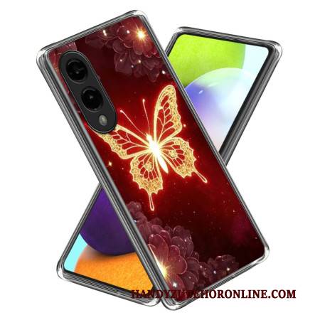 Hülle Für Samsung Galaxy S25 5g Edge Goldener Schmetterling