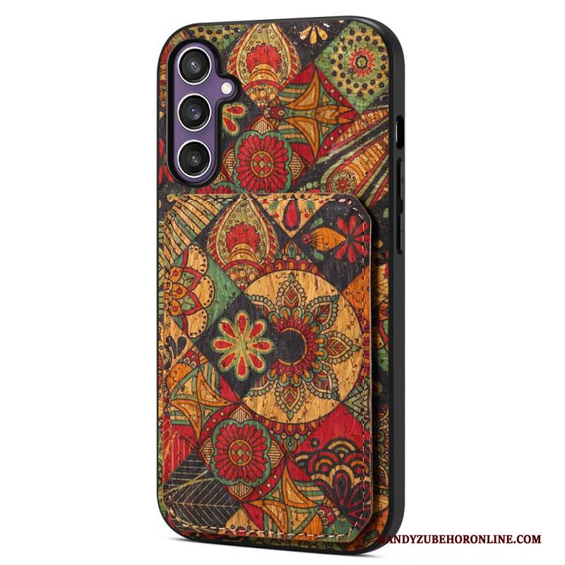 Hülle Für Samsung Galaxy S25 5g Kartenhalter Und Ständer Mit Blumenmuster