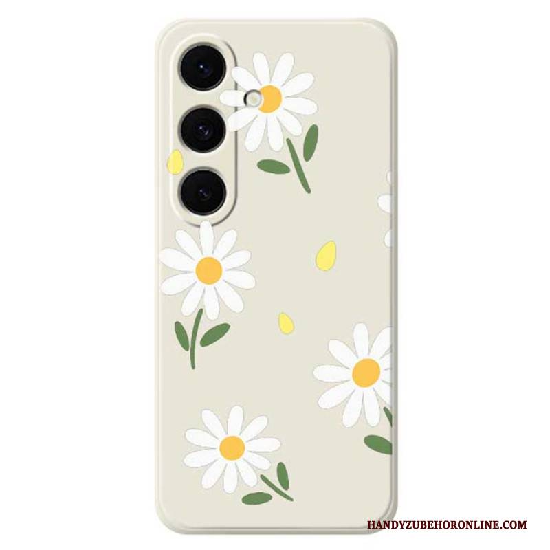 Hülle Für Samsung Galaxy S25 Fe Silikon Mit Gänseblümchenmuster