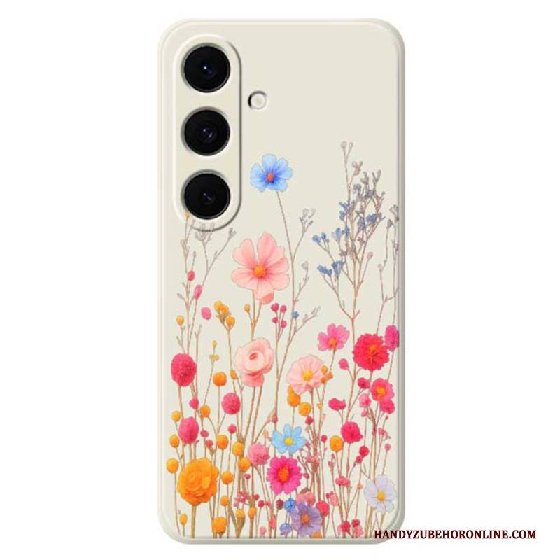 Hülle Für Samsung Galaxy S25 Fe Silikon Mit Wildblumenmuster