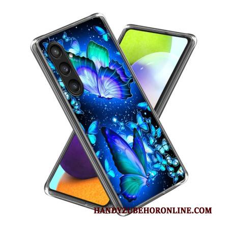 Hülle Für Samsung Galaxy S25 Plus 5g Blaue Schmetterlinge