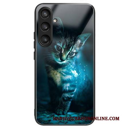 Hülle Für Samsung Galaxy S25 Plus 5g Katze Aus Gehärtetem Glas
