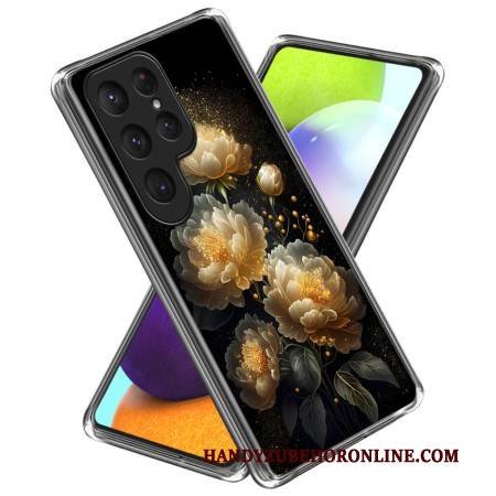 Hülle Für Samsung Galaxy S25 Ultra 5g Goldene Pfingstrose
