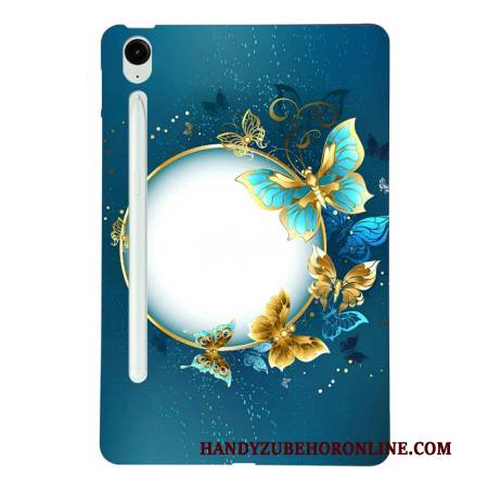 Hülle Für Samsung Galaxy Tab S10 Fe Plus Kreise Und Schmetterlinge