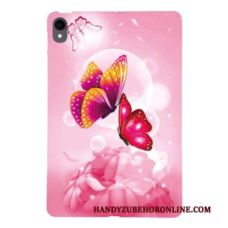 Hülle Für Samsung Galaxy Tab S11 Rosa Schmetterlinge