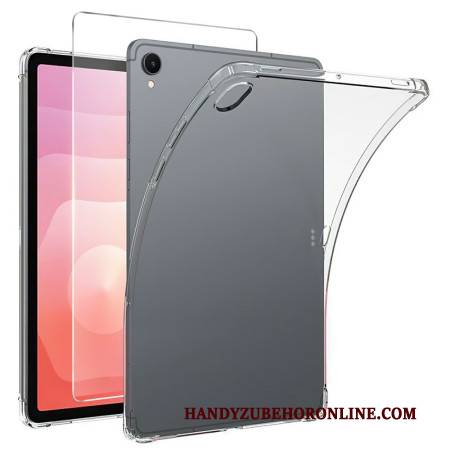 Hülle Für Samsung Galaxy Tab S11 Transparent Mit Displayschutzfolie Aus Gehärtetem Glas