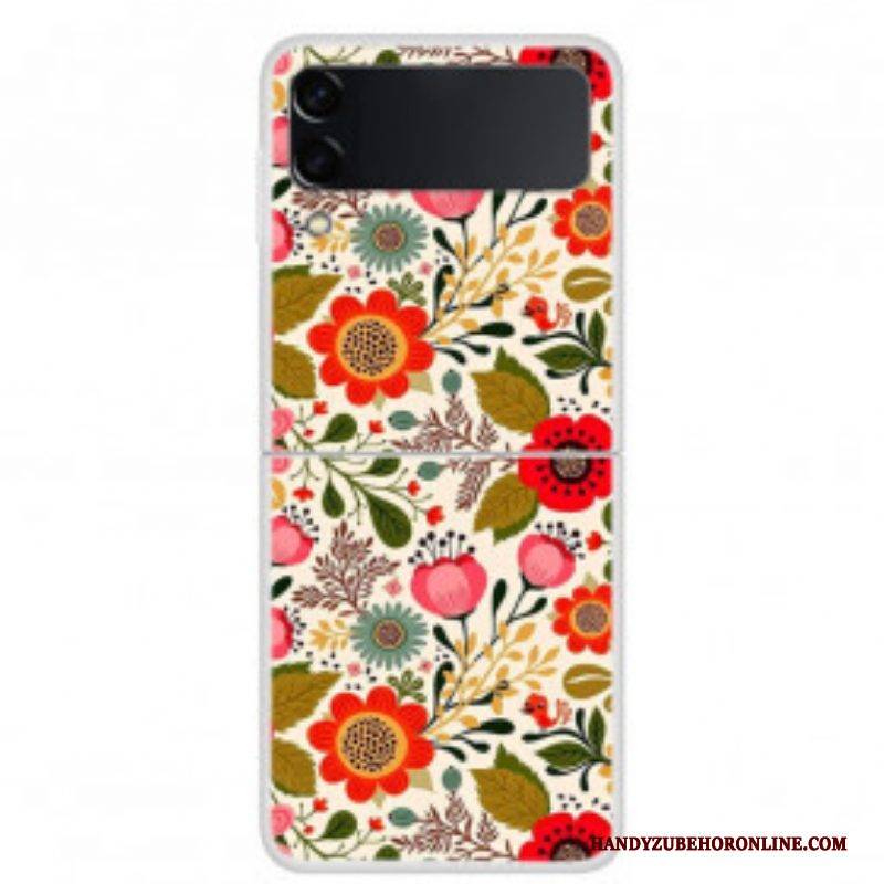 Hülle Für Samsung Galaxy Z Flip 3 5G Flip Case Blütchen