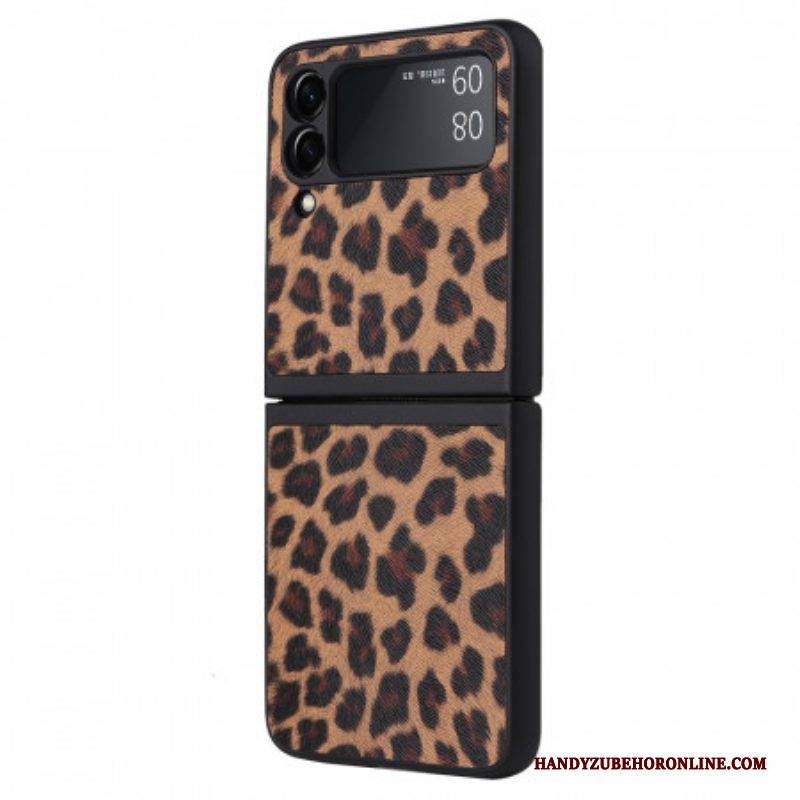 Hülle Für Samsung Galaxy Z Flip 3 5G Flip Case Leopard