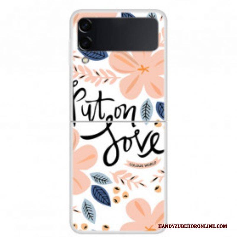 Hülle Für Samsung Galaxy Z Flip 3 5G Flip Case Ziehe Liebe An