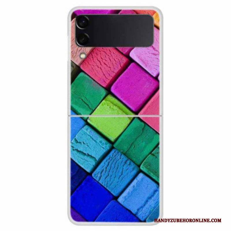 Hülle Für Samsung Galaxy Z Flip 4 Flip Case Farbige Würfel