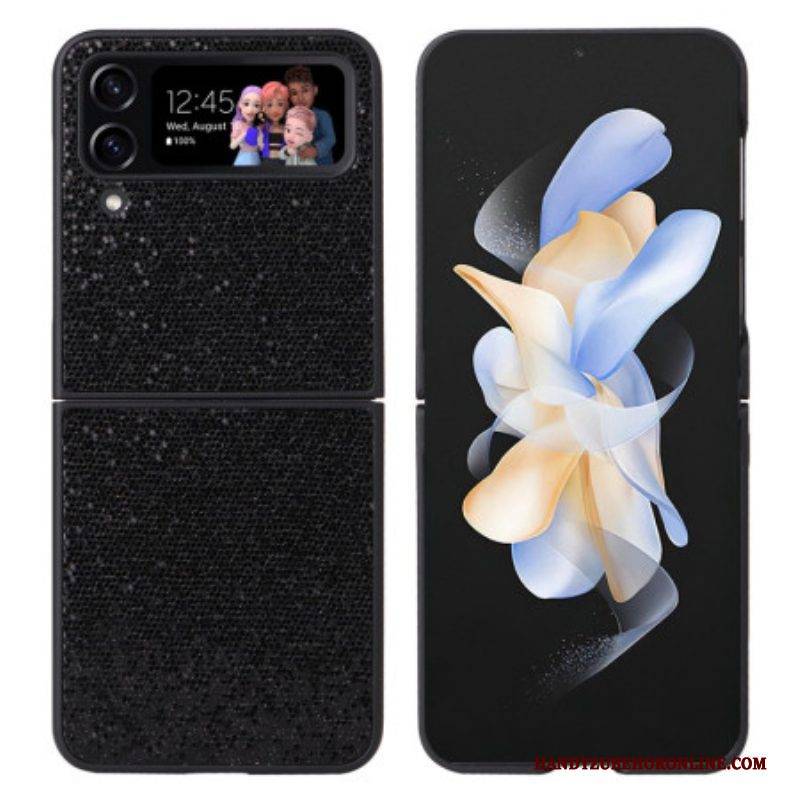 Hülle Für Samsung Galaxy Z Flip 4 Flip Case Glitzertextur