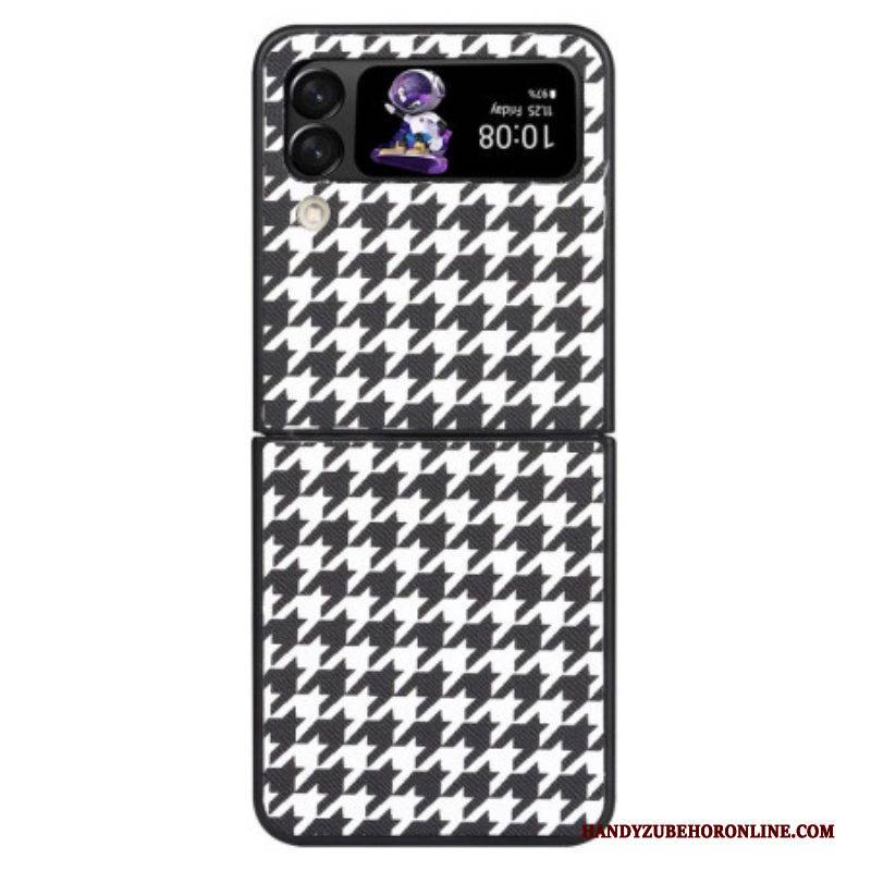 Hülle Für Samsung Galaxy Z Flip 4 Flip Case Hahnentritt