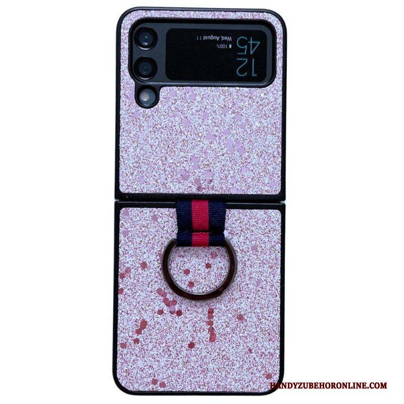 Hülle Für Samsung Galaxy Z Flip 4 Flip Case Pailletten Mit Ring