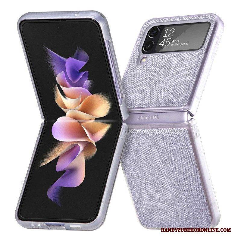 Hülle Für Samsung Galaxy Z Flip 4 Flip Case Schlangenstil Auf Klarem Silikon