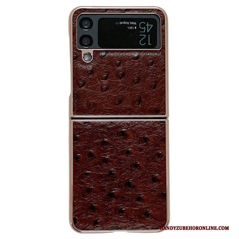 Hülle Für Samsung Galaxy Z Flip 4 Flip Case Straußenstil