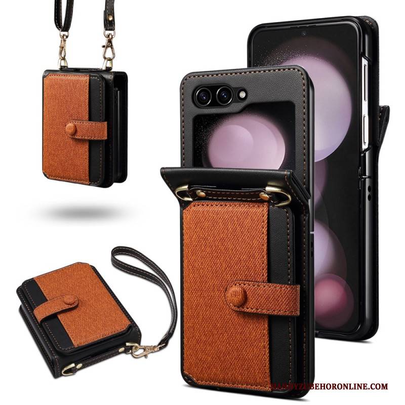 Hülle Für Samsung Galaxy Z Flip 7 Fe Kartenhalter Mit Lanyard
