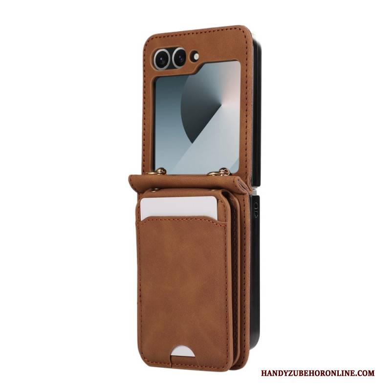 Hülle Für Samsung Galaxy Z Flip 7 Fe Kartenhalter Mit Schultergurt